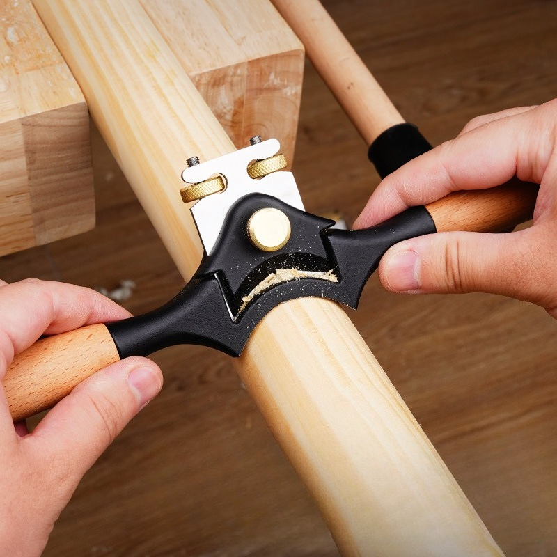 Drawknife Blade - Gagang Kayu Beech, Alat Pemotong Kayu