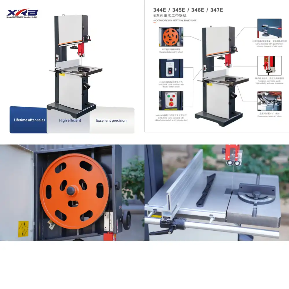 Woodworking Machinery For Sale - Mesin Gergaji Pita Vertikal MJ345E Penjualan
