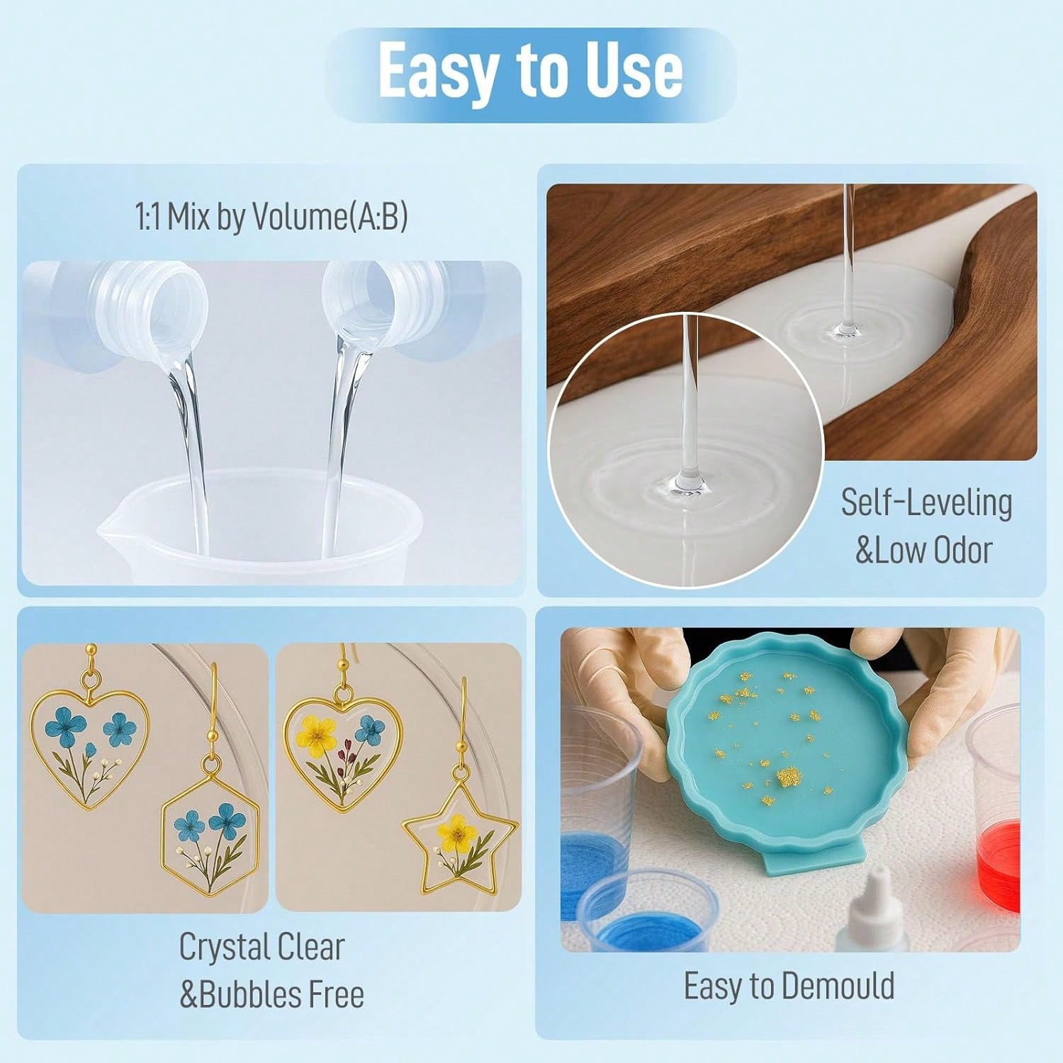 Resin Epoksi Crystal Clear 1:1 - Woodworking Resin ulasan dan harga