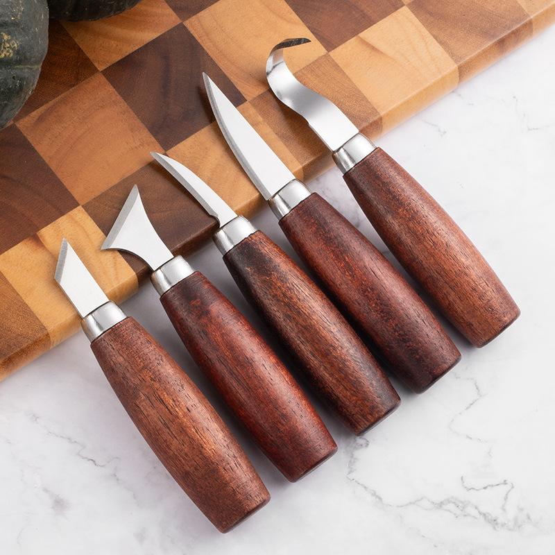 5 Pcs Set Pahat Ukir Kayu - Al - Wood Chisel Set ulasan dan harga