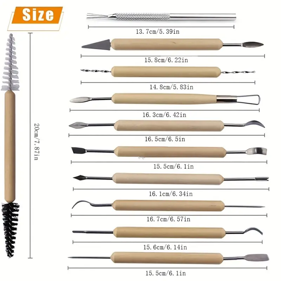 1SET Alat Pahat Tanah Liat Ker - Wood Chisel Set ulasan dan harga