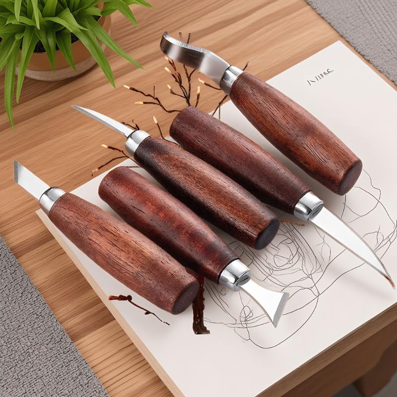 5pcs Alat Untuk Ukiran Kayu Pa - Wood Chisel Set ulasan dan harga