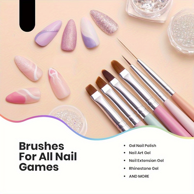 6pcs Set Kuas Seni Kuku Alat M - Wood Chisel Set ulasan dan harga