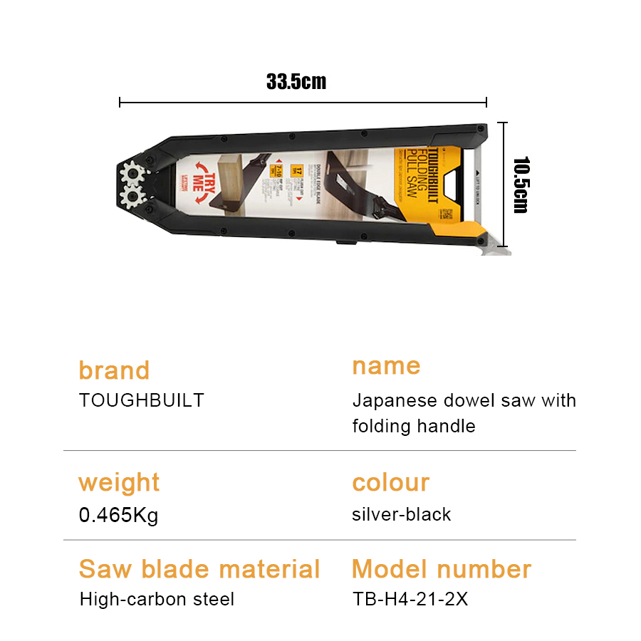 TOUGHBUILT TB-H4-21-2X Gergaji - Woodworking In Japanese ulasan dan harga