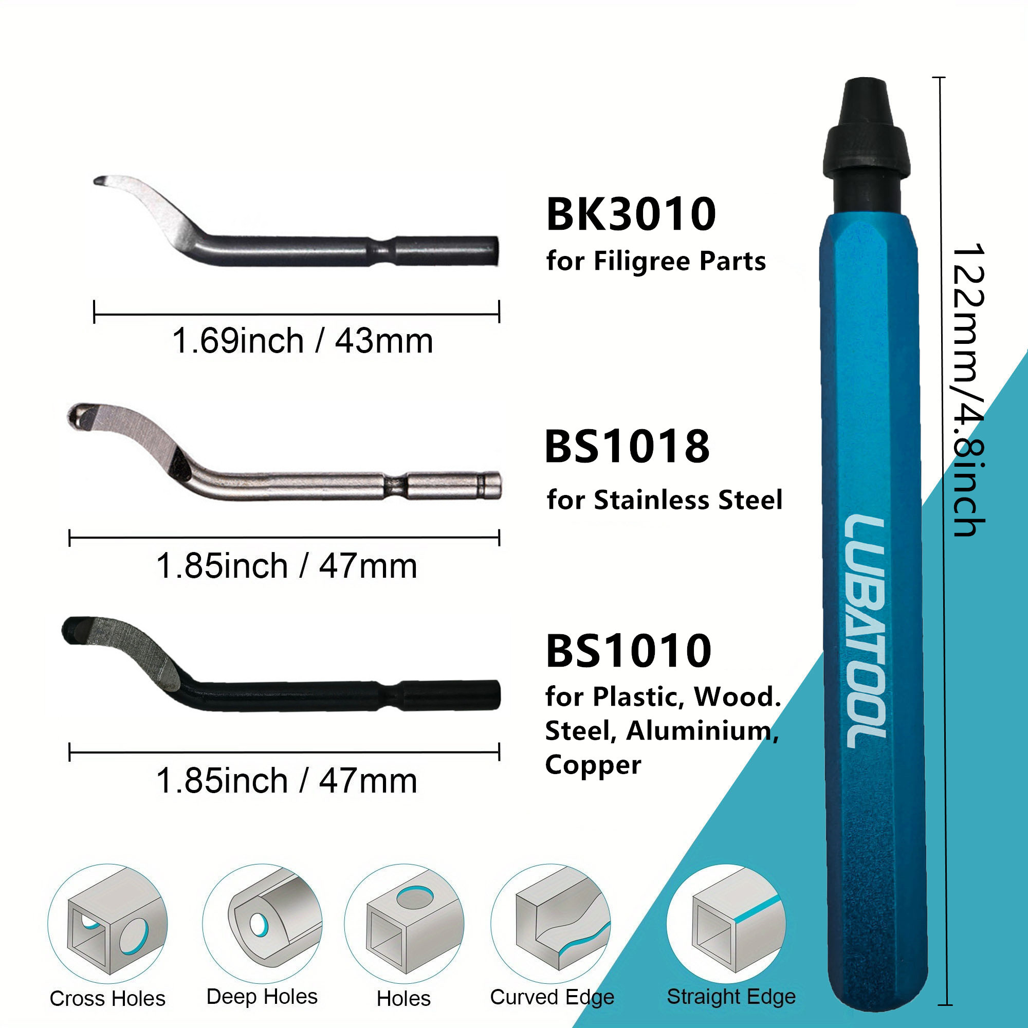 Alat Deburring LUBATOOL dengan - Woodworking Resin ulasan dan harga