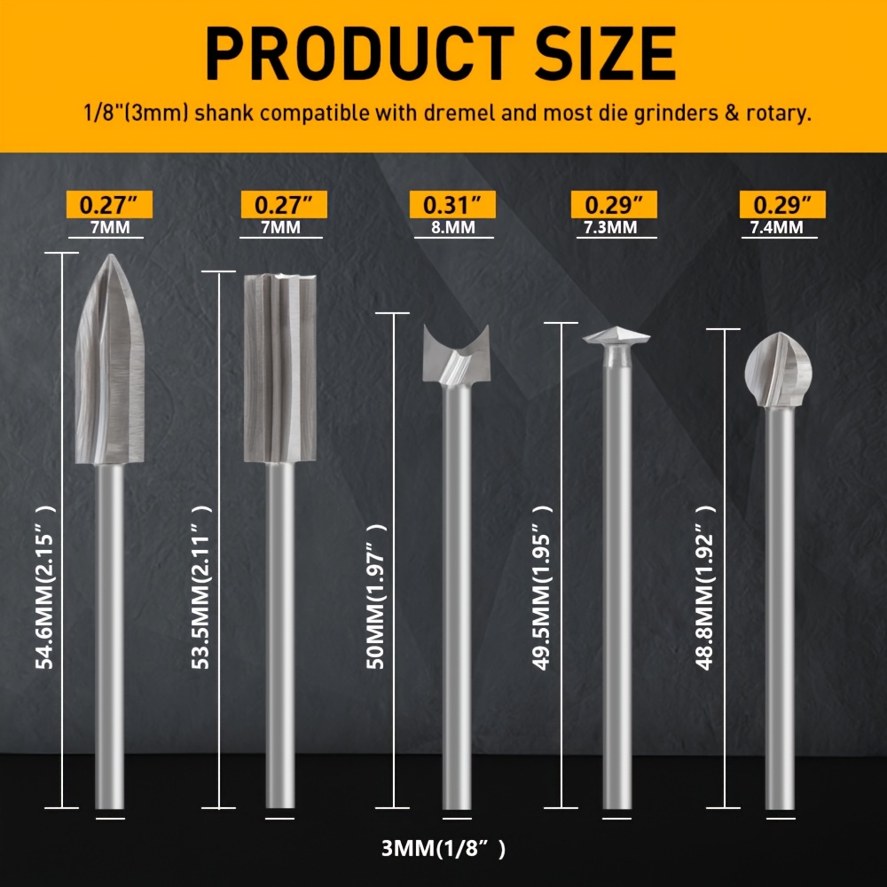 11 Buah Set Mata Bor Ukir HSS  - Wood Chisel Set ulasan dan harga